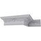 Ekena Millwork 6 3/4"H x 6 7/8"P x 9 5/8"F x 94 1/2"L, (19 1/4" Repeat), Floral Swag Crown Moulding MLD06X06X09FL - alternate 10